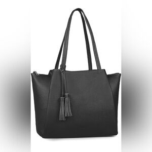 Elegant Black Tote Bag